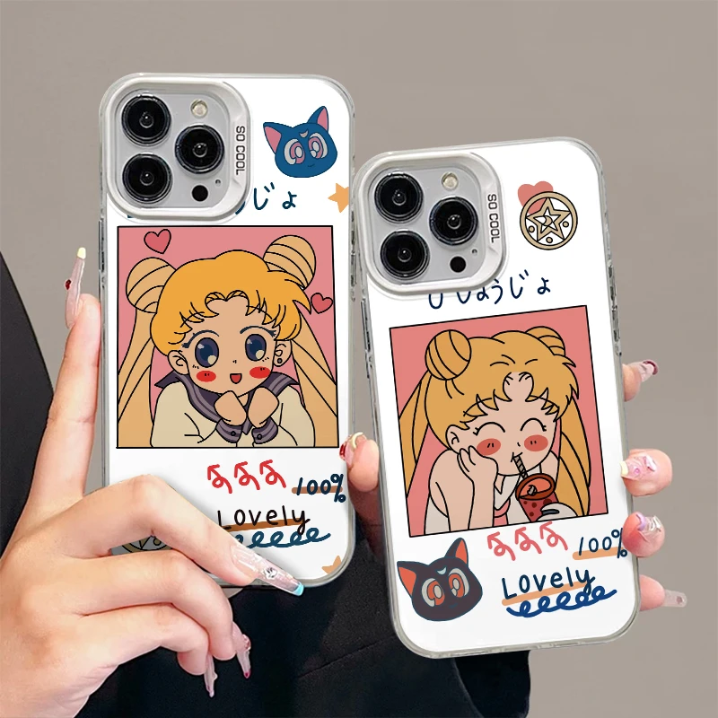 JIANGZI奶茶美少女iphone15/13苹果手机壳14pro华为vivo小米oppo