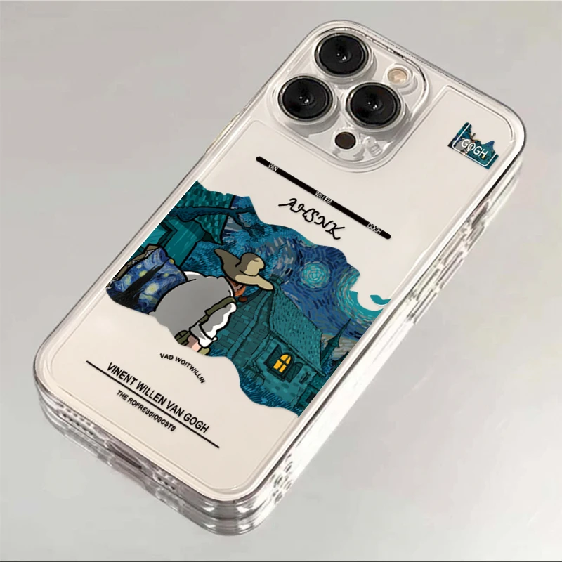 SMBLCE艺术梵高插画适用iphone15苹果14手机壳华为vivo小米oppo套
