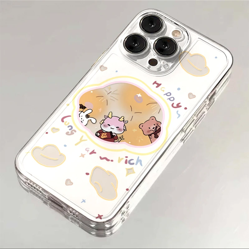 可爱龙仔动物烟花iphone15/13苹果14pro手机壳华为vivo小米oppo套