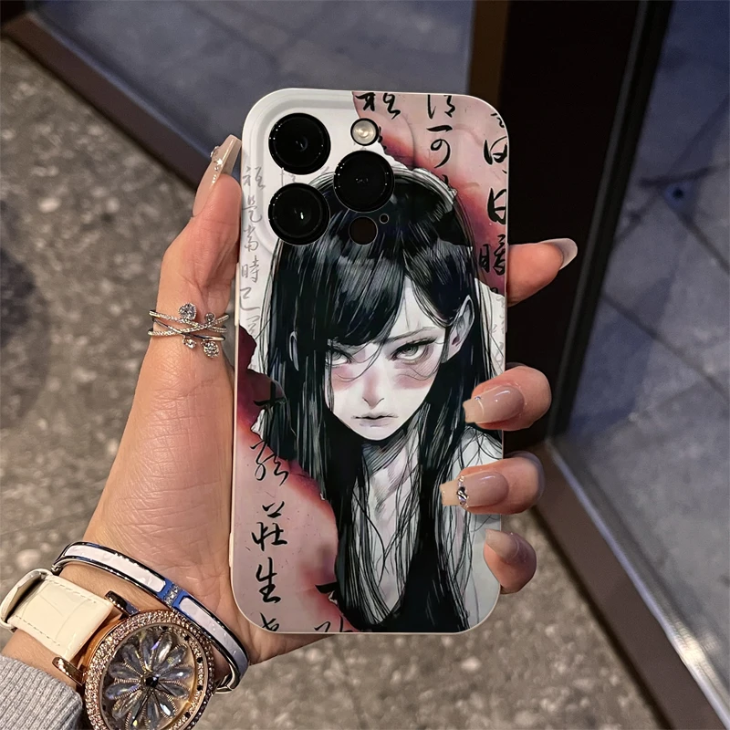 ins古风少女适用iPhone15/14promax手机壳11苹果13/12软套xr潮xs