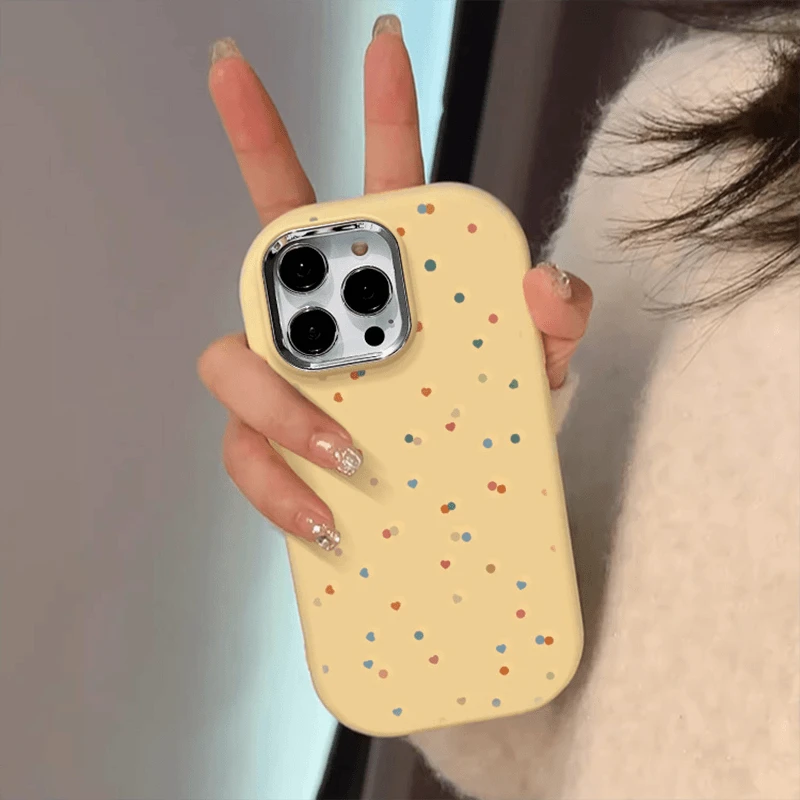 Lucky波点小爱心适用iphone15苹果14手机壳13华为vivo小米oppo套
