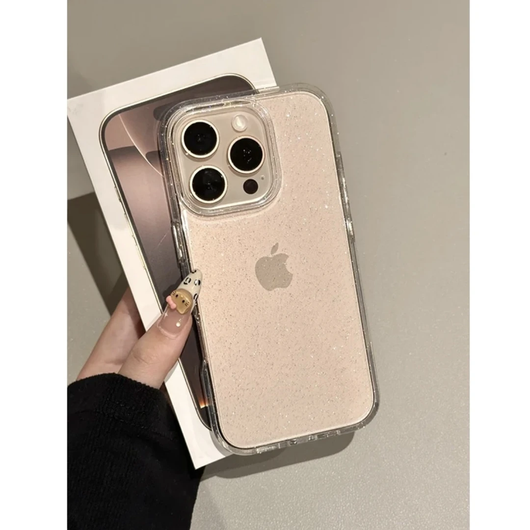 奥菲顿高级透明闪粉适用iPhone16/15promax手机软壳14苹果13/12套