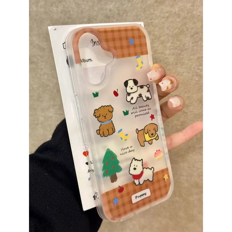 奥菲顿插画小修狗适用iPhone15/16pro透白磨砂13手机壳14苹果12套