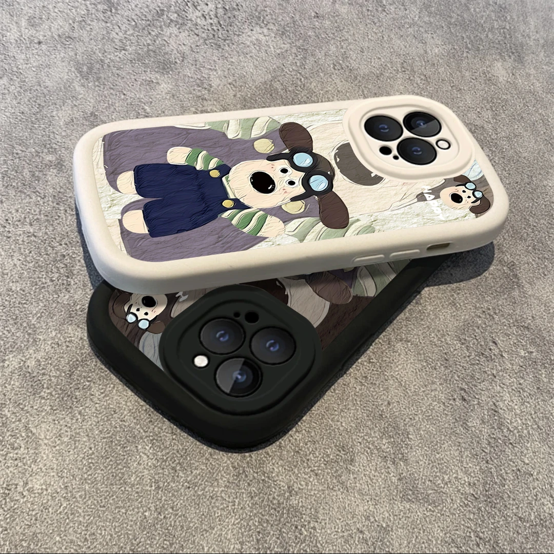 可爱掌门狗适用iphone15/13/14苹果12手机壳华为vivo小米oppo软套