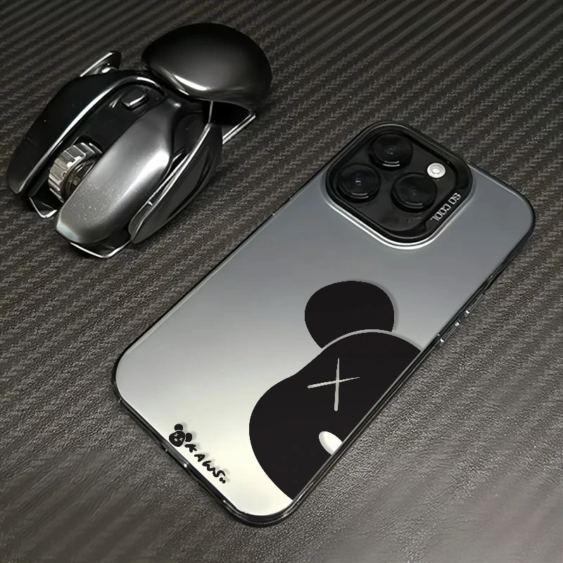 黑色暴力熊适用iphone15pro苹果14pro手机壳13华为vivo小米oppo套