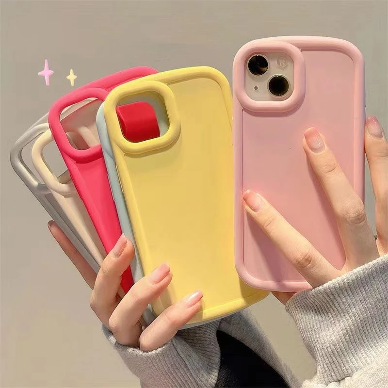 多巴胺高级纯色苹果14promax手机壳iPhone13/12女11全包xr软套xs