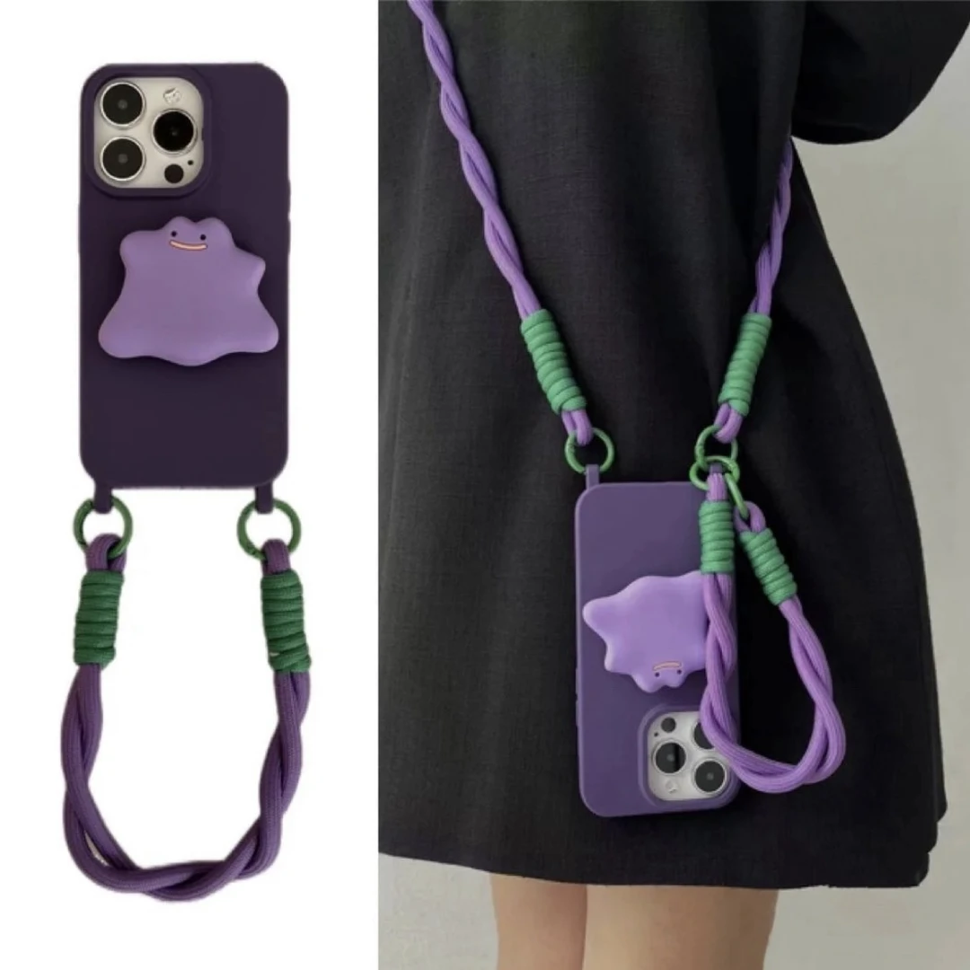 奥菲顿赵露思同款支架斜跨挂绳适用iPhone15promax苹果14手机壳13