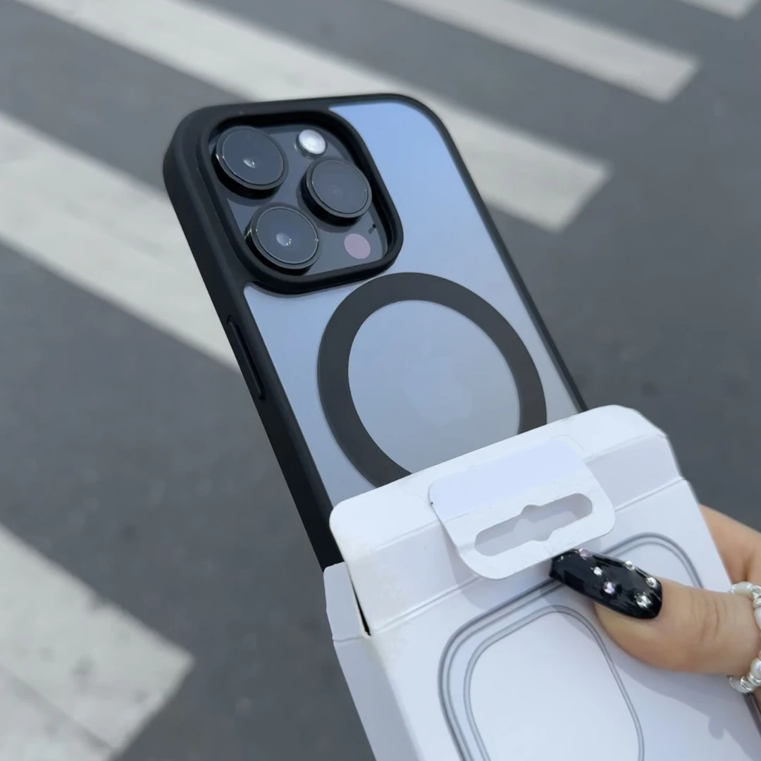 SMBLCE高级无线磁吸适用苹果15/14promax手机壳iPhone13简约12/11