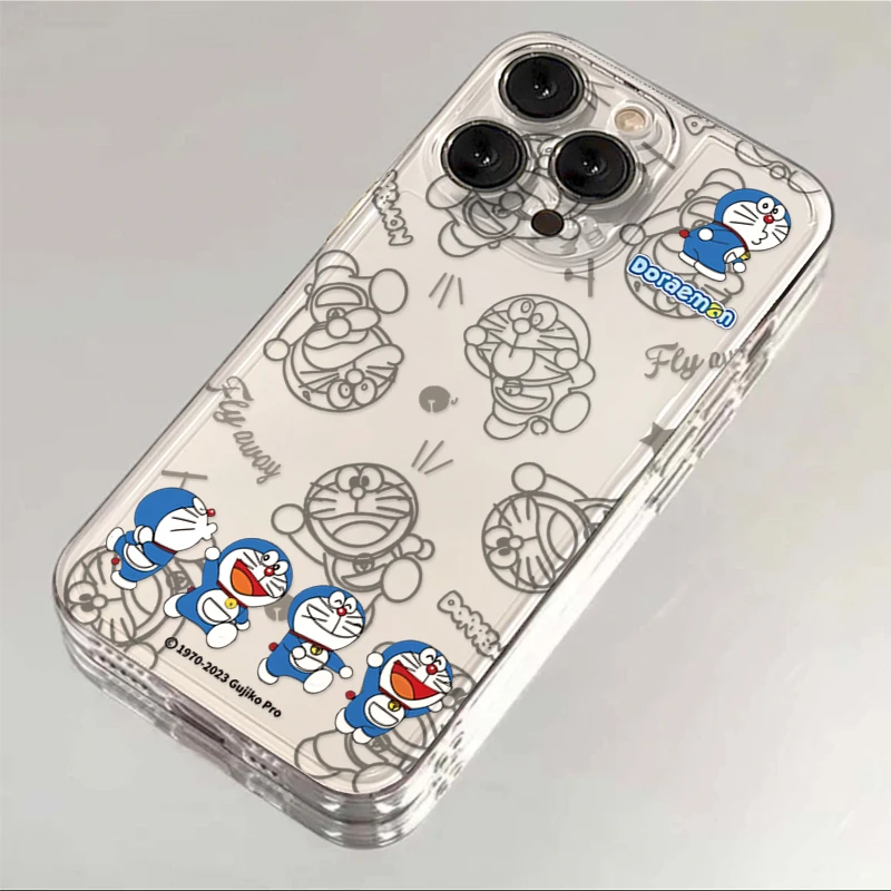 ins趣味叮当猫适用iphone15苹果14pro手机壳13华为vivo小米oppo套