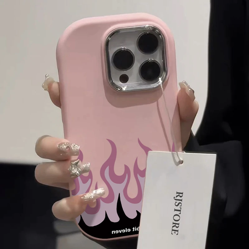 高级渐变火焰适用苹果华为vivo小米oppo手机壳iphone15/14/13软套