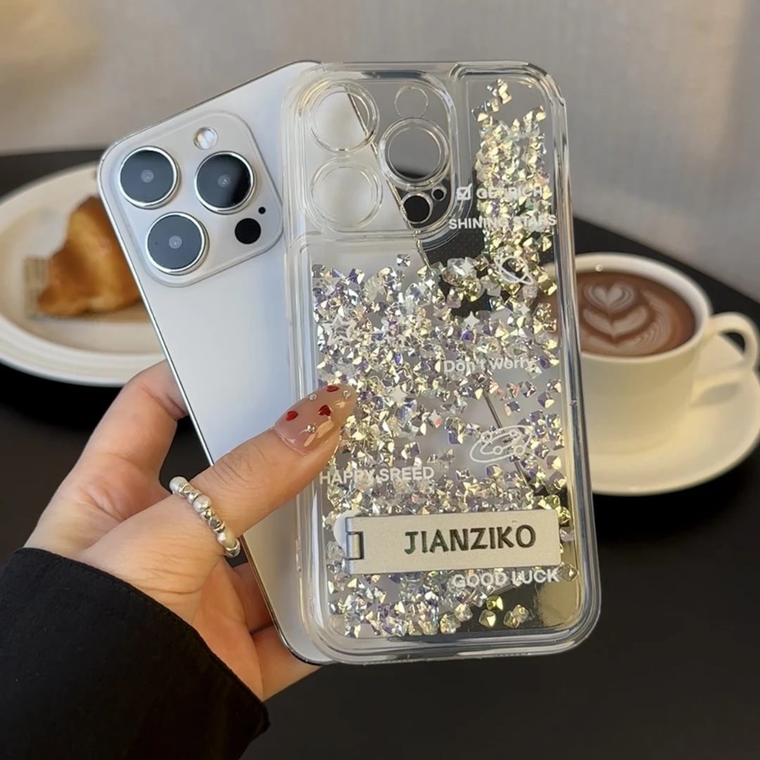 奥菲顿英文宇宙适用iphone15苹果14流沙手机壳华为vivo小米oppo女