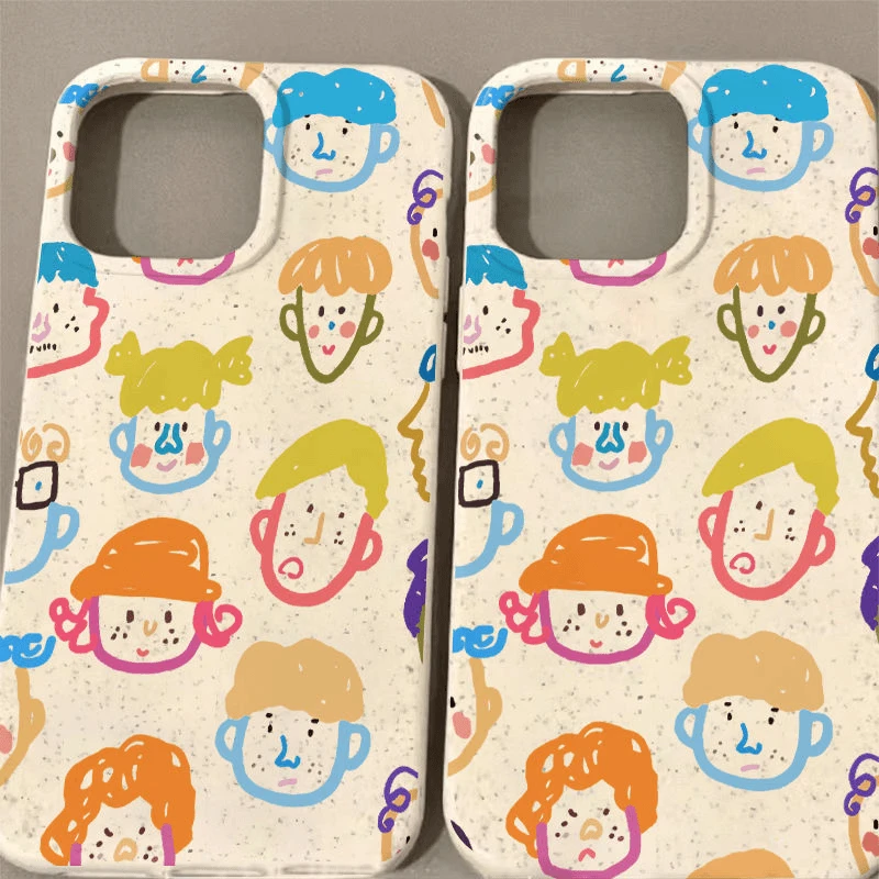 GGBond彩色涂鸦搞怪头像适用iPhone15/14promax手机壳11苹果13/12
