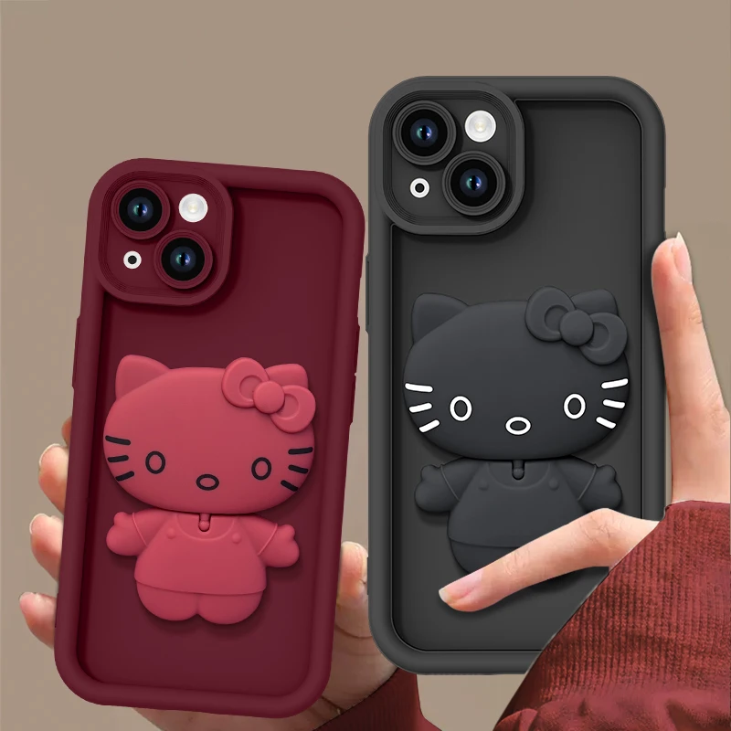 SMBLCE秋冬肤感KT镜面适用iPhone15/14promax手机壳11苹果13/12套