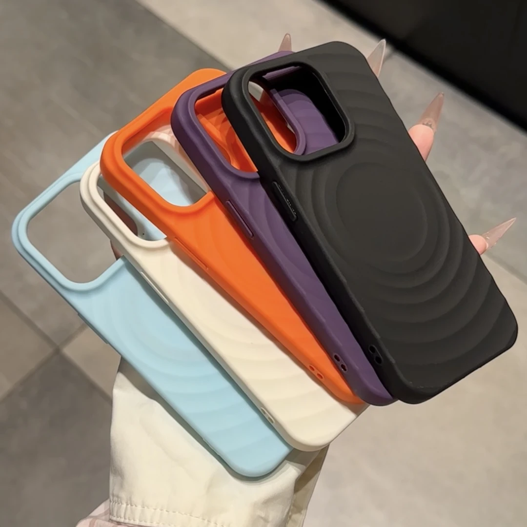 奥菲顿ins多巴胺波漾磁吸适用iPhone13/15/16pro苹果14手机壳11套