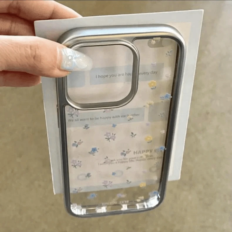 奥菲顿彩色小碎花适用苹果15promax手机壳iPhone14/13/12透明11套