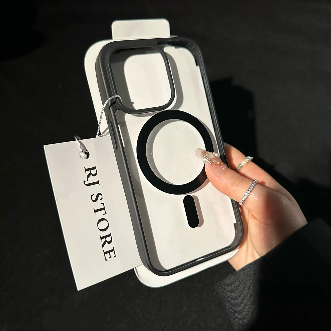 DINGLIN高级肤感磁吸iPhone15/14promax手机壳苹果13/12透明11套