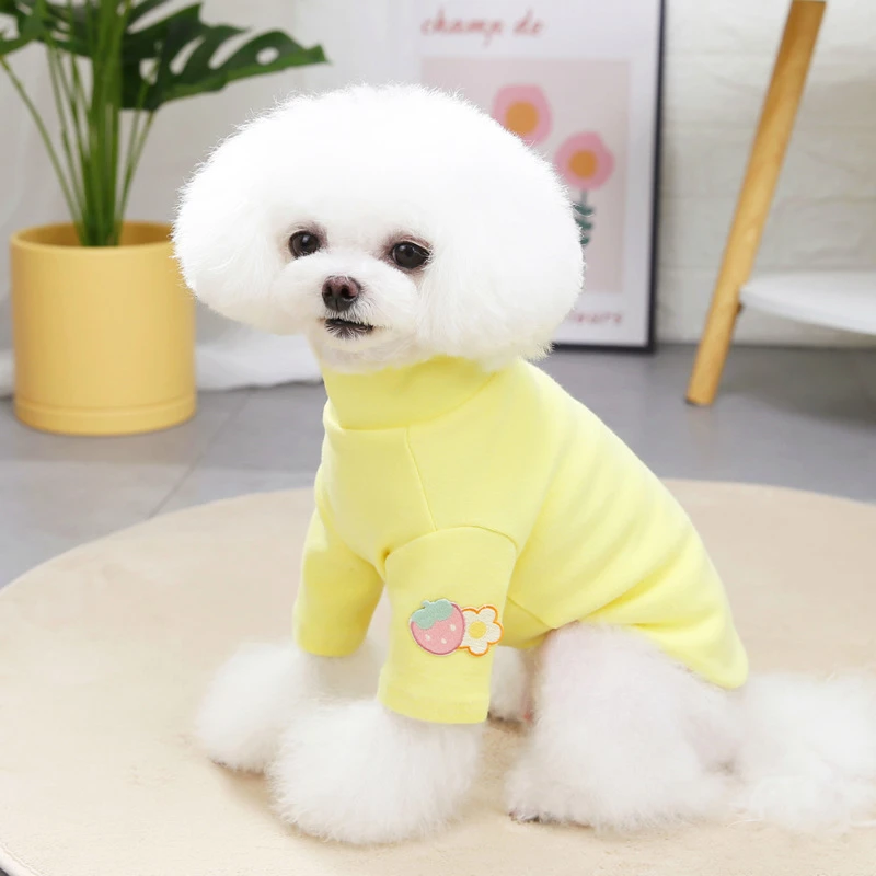 狗狗衣服秋冬装宠物衣服泰迪小型犬宠物服装冬季草莓系列打底衫狗