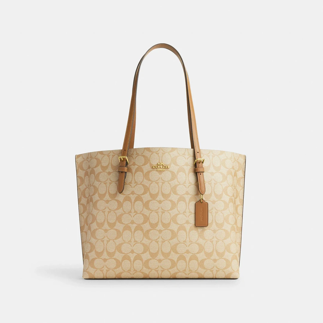COACH/蔻驰卡其奶茶Logo 大号Mollie托特 1665IMNLJ