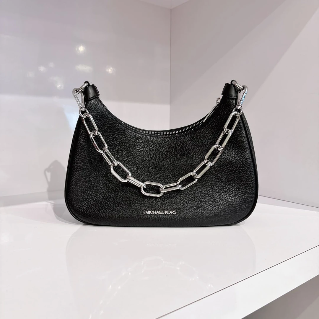 MICHAEL KORS/迈克高仕黑色【银五金】大号Cora腋下包35S2S4CW3L