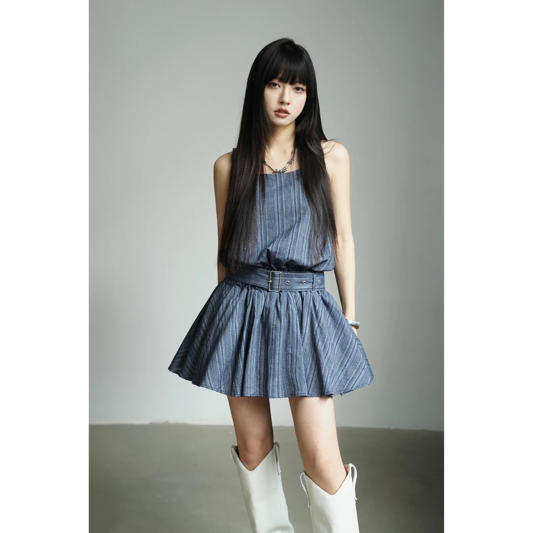 呆毛DM.FACTORY 【年中清仓】限量现货售完截止 吊带连衣裙DMX2706