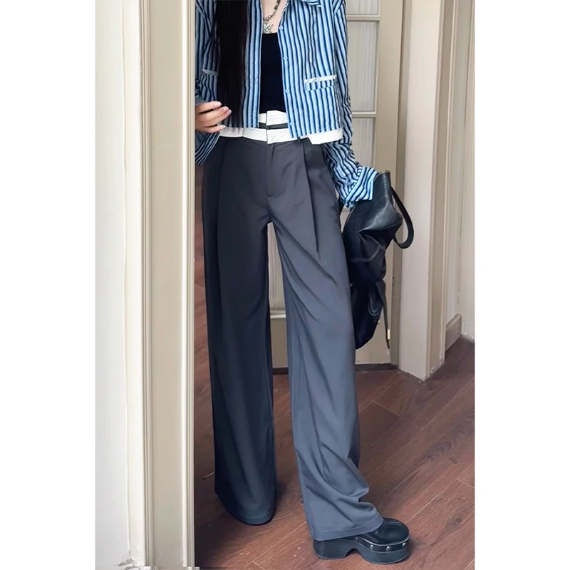 呆毛DM.FACTORY【现货】夏季新款百搭通勤宽松垂感西装裤DMSJ2877