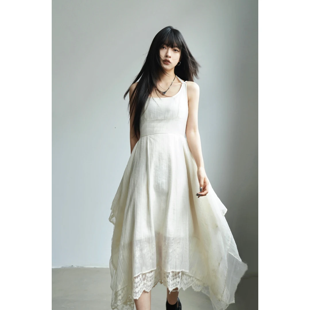 呆毛DM.FACTORY 【1.18青仓】夏季法式气质收腰连衣裙DMX2705