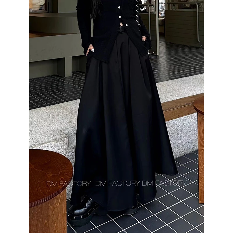 【现货】呆毛DM.FACTORY 秋季百搭日常高级感大摆半身长裙DMS1810