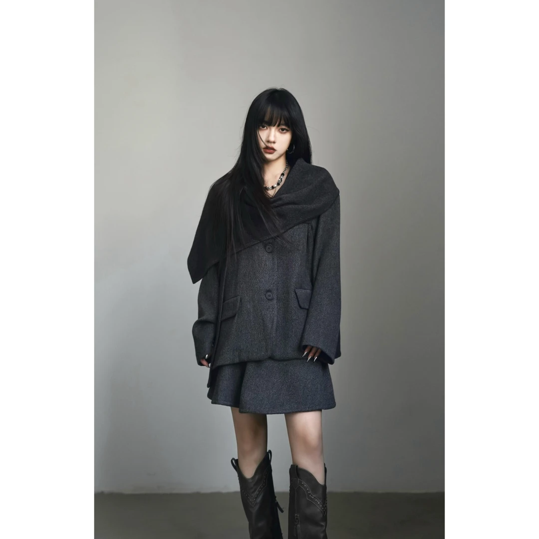 呆毛DM.FACTORY 【年中清仓】限量现货售完截止 披肩套装DMSJ3126