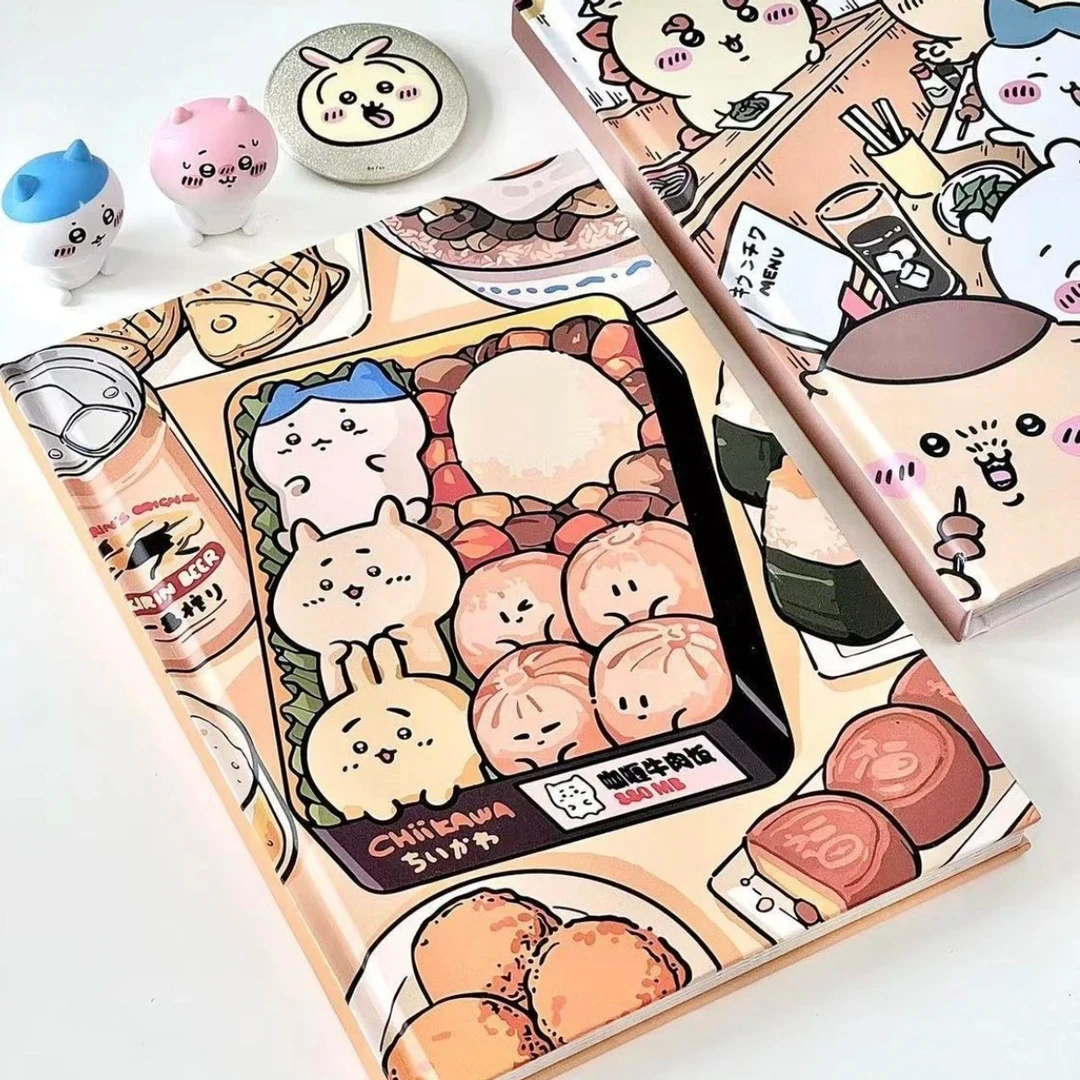 吉伊卡哇A5笔记本全彩绘内页可爱高颜值印花手绘手账本