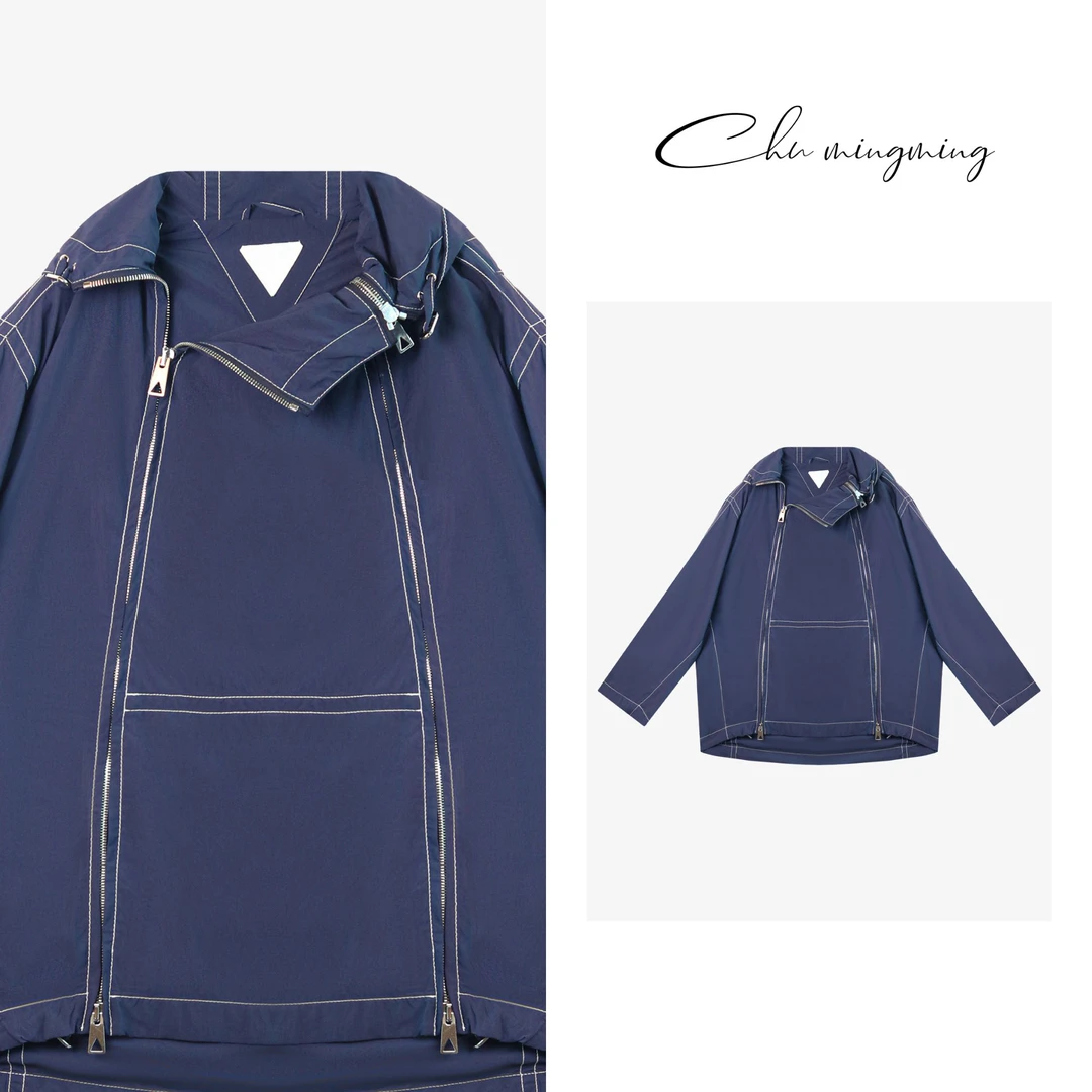 【CHU/2024SSNEW】原创设计《海冰》时尚休闲防风明线连帽外套PK1672