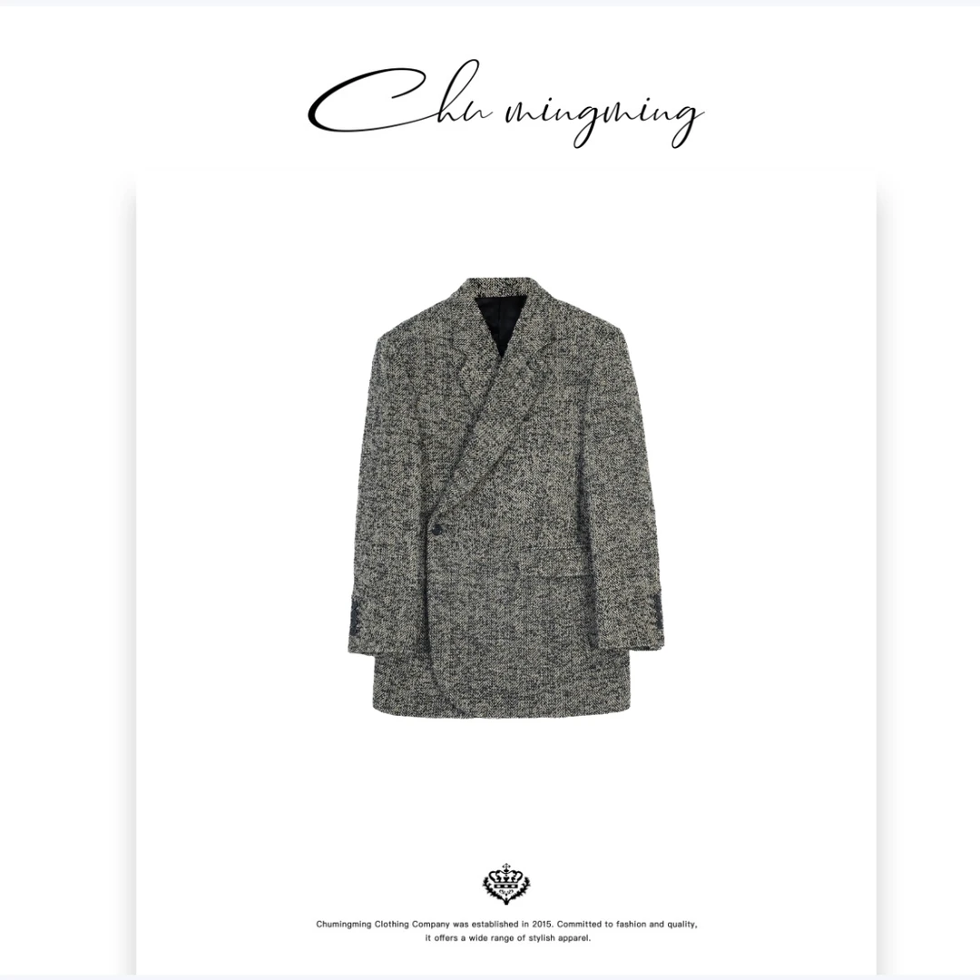 【CHUMINGMING】《织纹》暗纹西装外套PT03