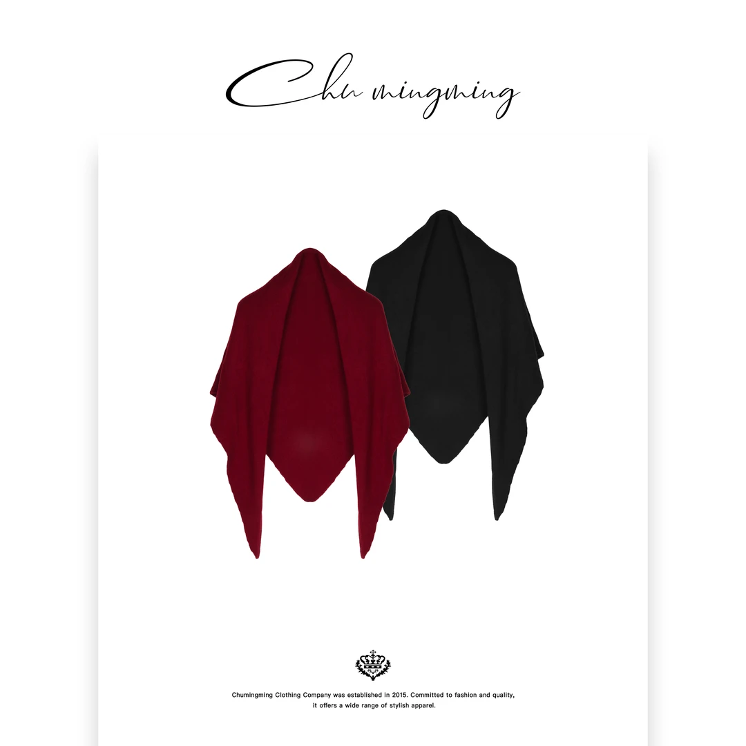 【CHU/2024SSNEW】原创设计羊毛披肩24110