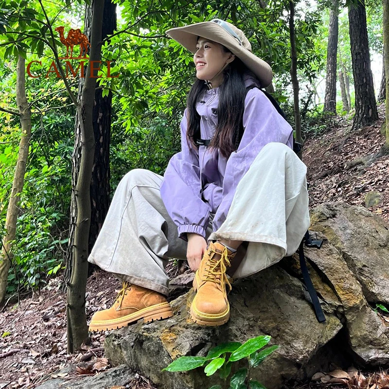 骆驼马丁靴2025秋季新款踢不烂大黄靴户外登山工装靴L23W076044