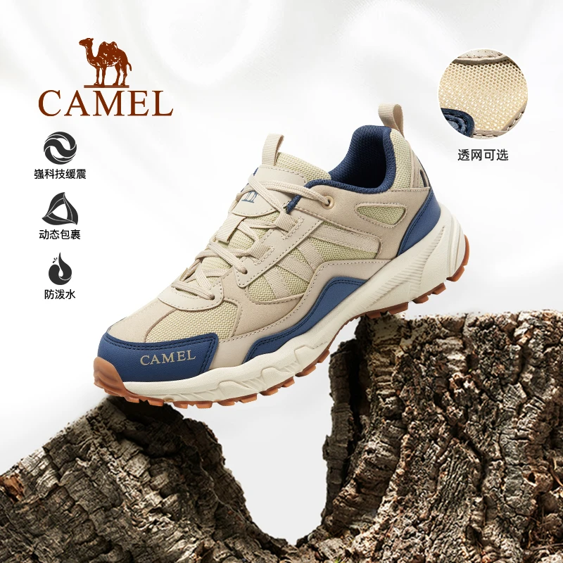 CAMEL骆驼户外防滑登山鞋男女鞋耐磨缓震运动舒适低帮户外徒步鞋