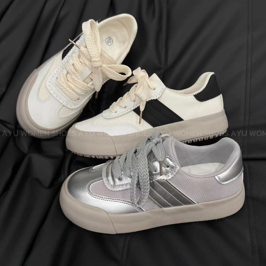 【AYU】网面休闲德迅板鞋女夏季透气新款ins低帮韩版鞋