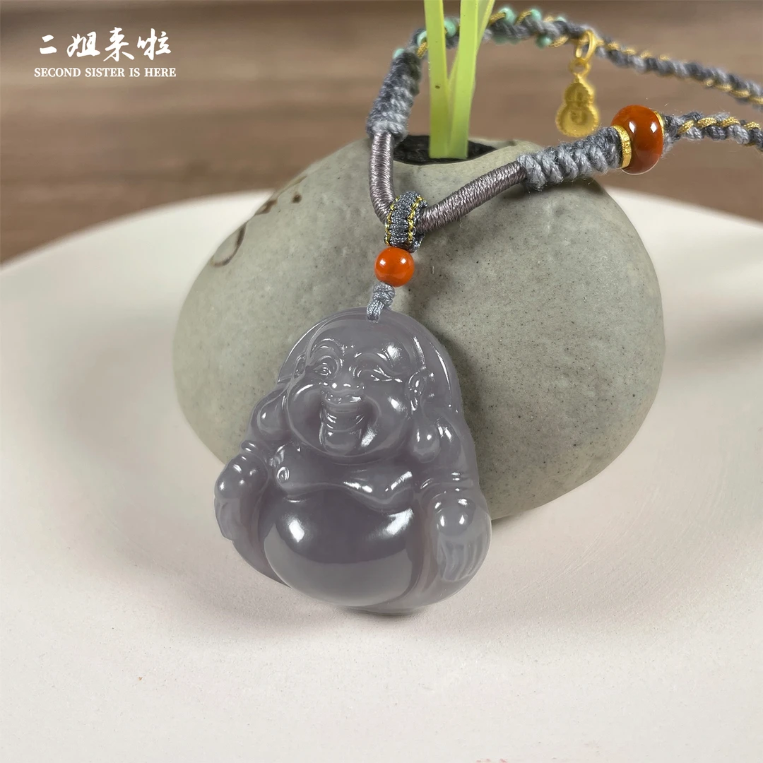 【紫禅】RJ珠宝 和田玉佛公 气质精雕精美 （天然和田玉多样性发）