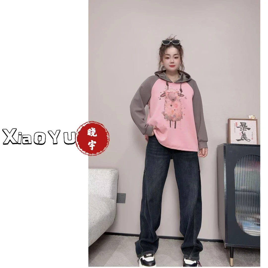 品牌【 一定要有的高级拼色帽衫】小羊 MLQ 659【No退换】