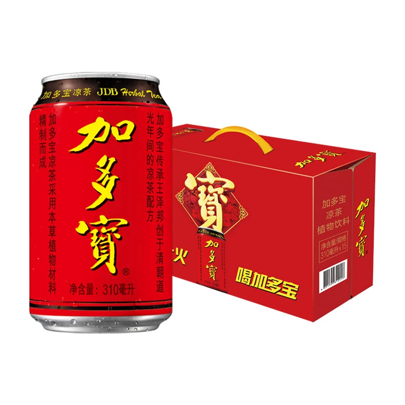 JDB/加多宝凉茶饮料310ml*15罐装清凉解暑植物饮品