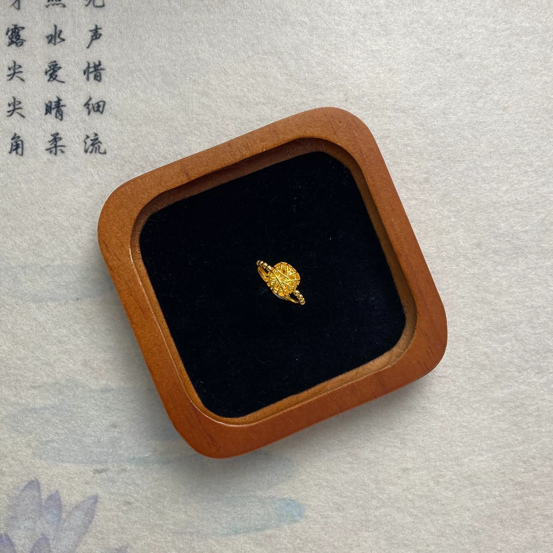 足银戒指 足银方糖戒指