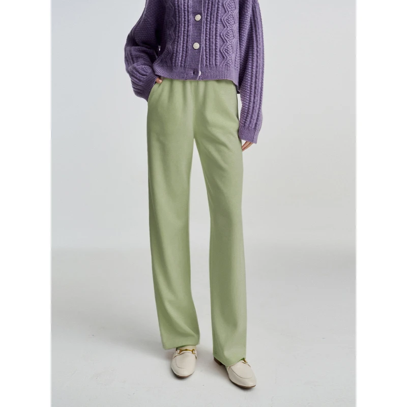 初棉夏99【糯米糍】大长腿休闲裤雪尼尔灯芯绒阔腿裤336681005