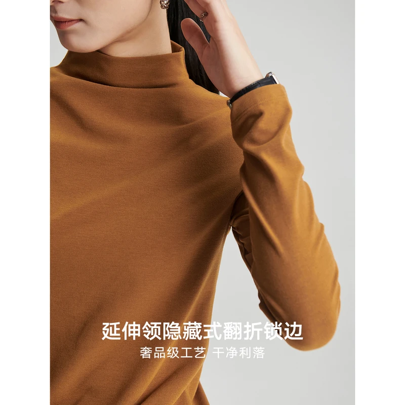 初棉【莱卡】打底半高领厚实保温333601130