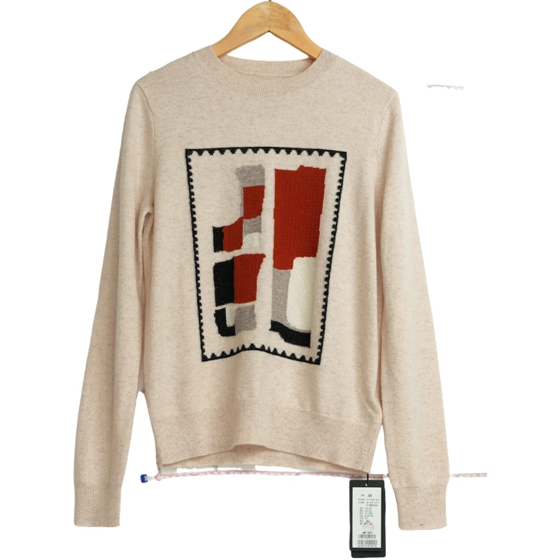 【AM路卡西】折扣女装高端洋气百搭时尚气质米色上衣-10150