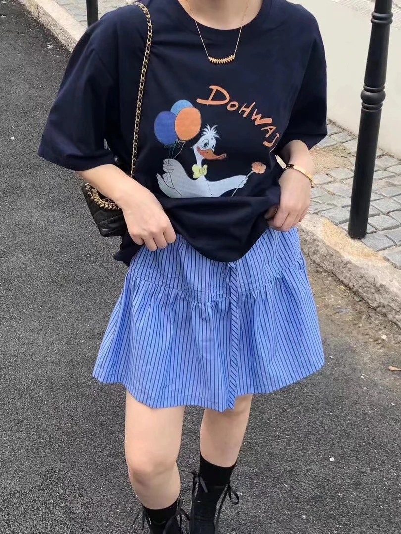 【JIA Studio】气球鸭子字母印花t