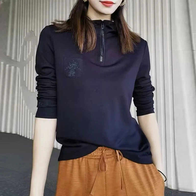 【商场同款】秋冬百搭丘比特半拉链长袖连帽卫衣袁衣都舍5300662