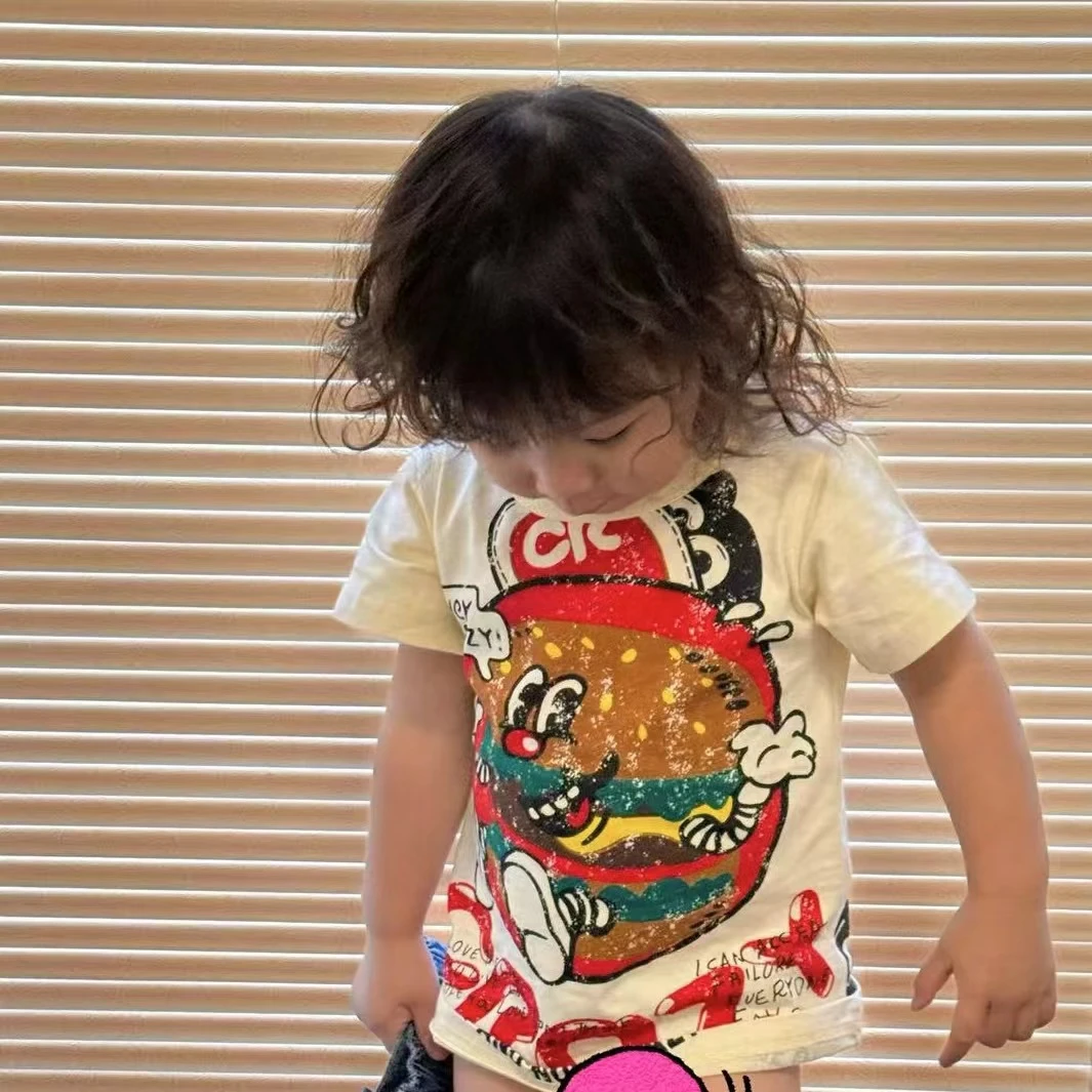 M兜家  夏季新品  汉堡摇篮T