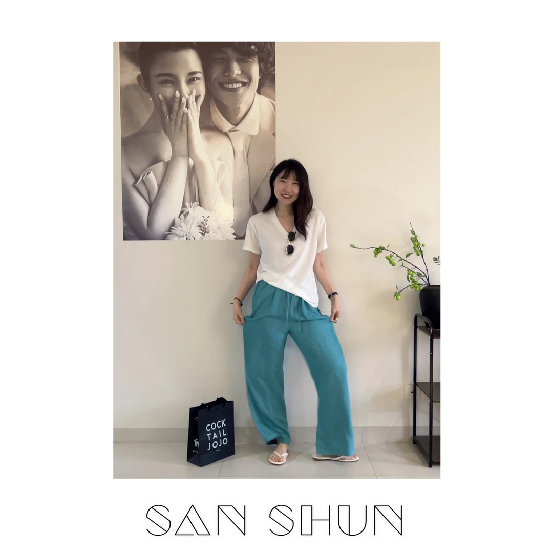 Ss ( 麻裤欧尼 )高级夏季轻奢显瘦气质纯色夏季棉麻裤宽松