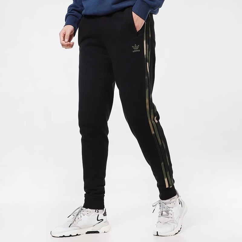 Adidas 三叶草 男款春秋运动休闲收腿束脚裤小脚针织长裤 GN1861
