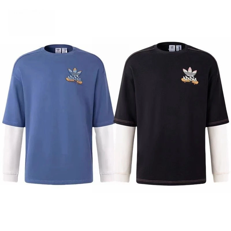 Adidas 三叶草 男女款运动休闲时尚百搭圆领套头衫 IY5382 IY5383