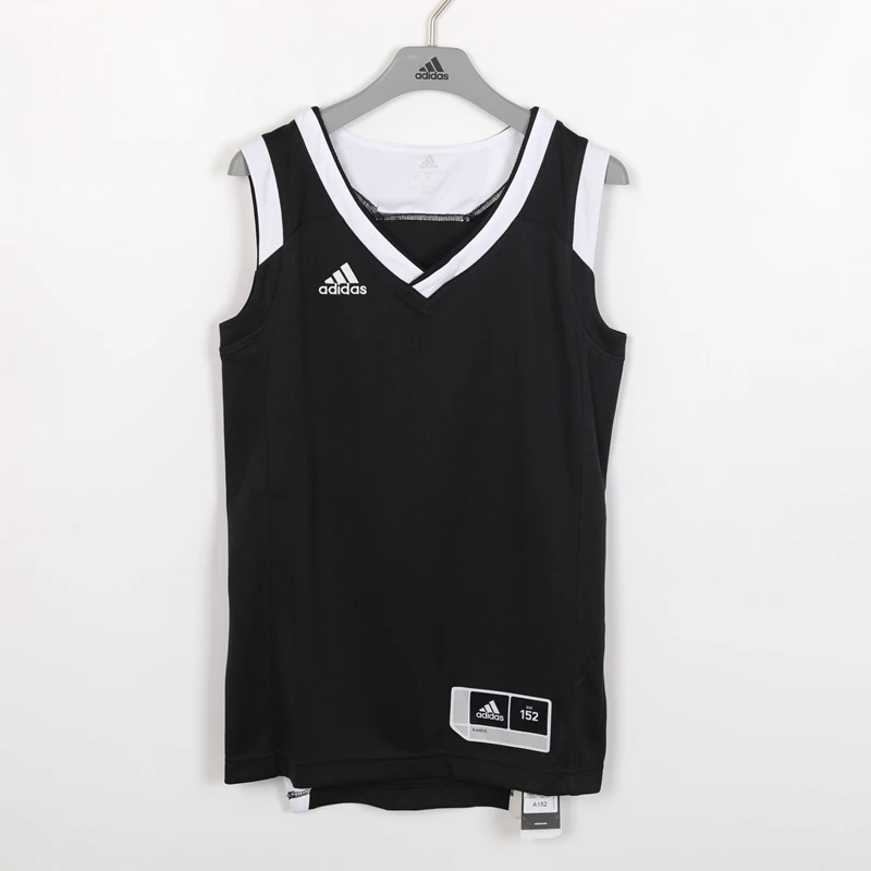 Adidas 阿迪达斯 大童少年运动训练舒适透气篮球无袖背心 BS5032