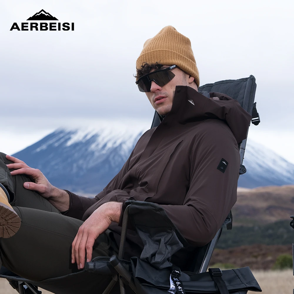 阿尔卑斯AERBEISI春秋季软壳百搭时尚户外冲锋衣男女同款连帽外套